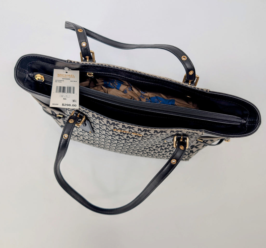 Michael Kors Black And Gray Purse