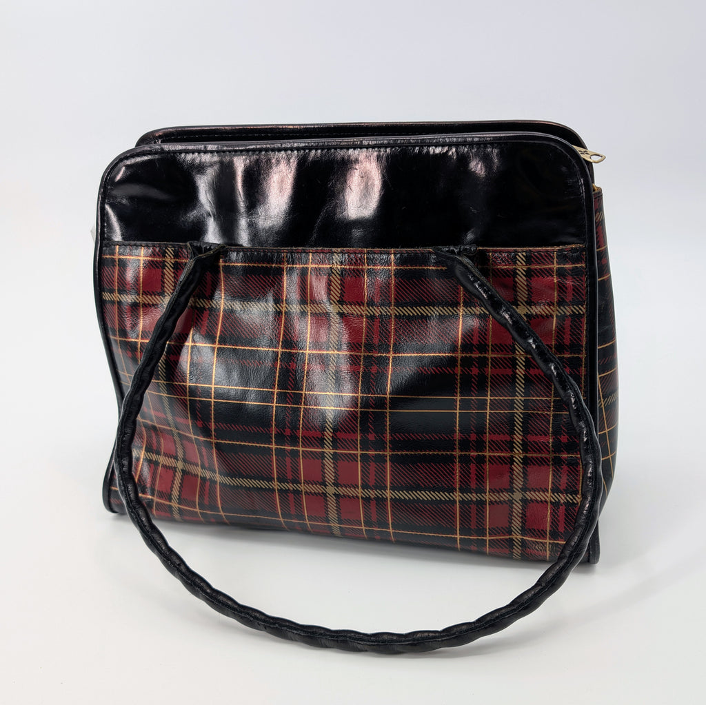 Patricia Nash Black Tartan Plaid Purse