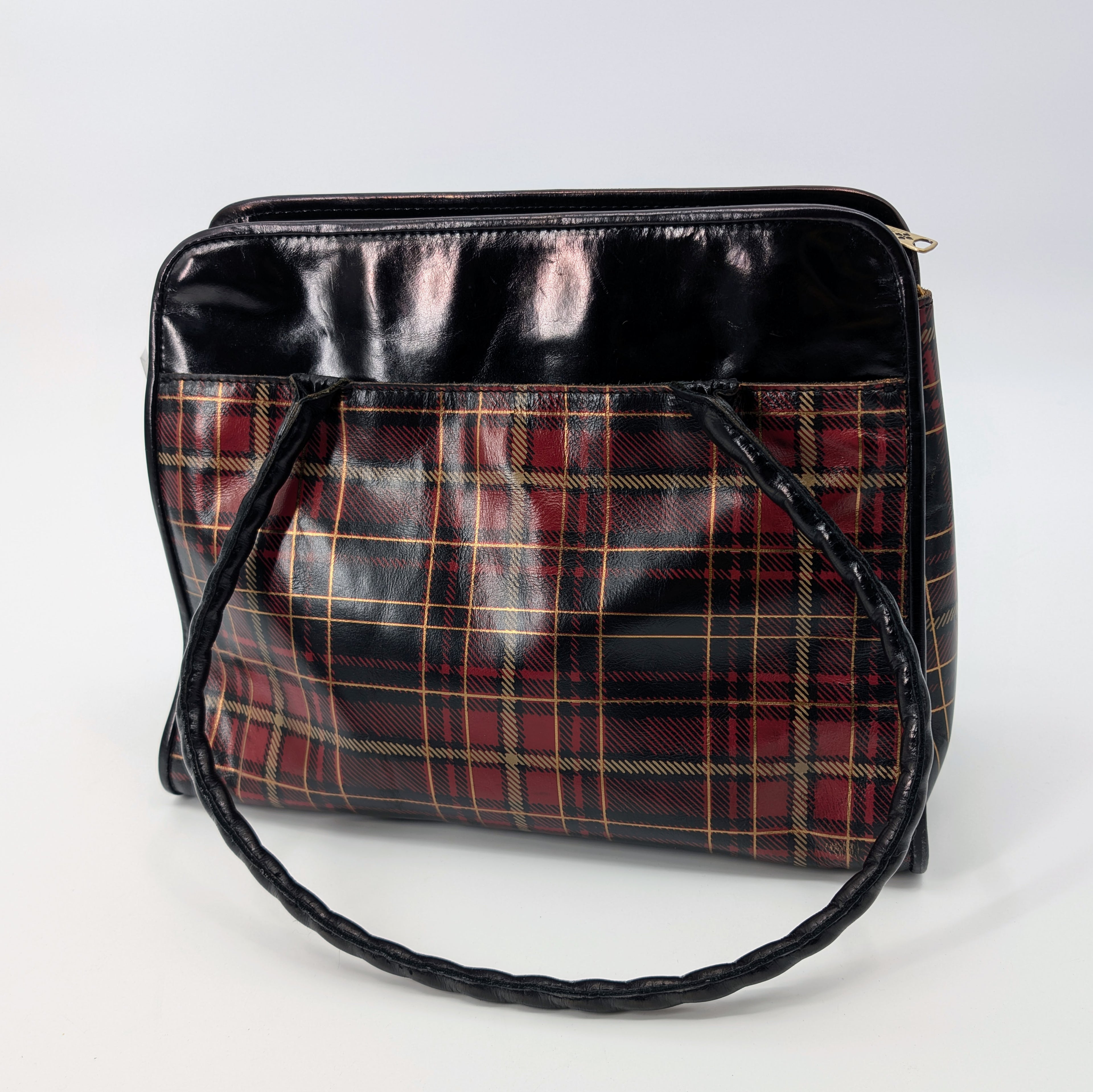 Patricia Nash Black Tartan Plaid Purse