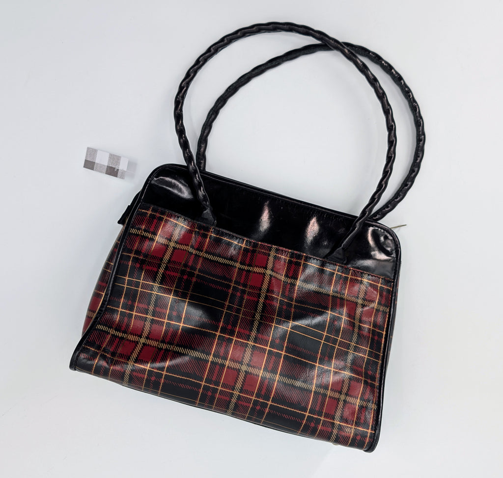 Patricia Nash Black Tartan Plaid Purse