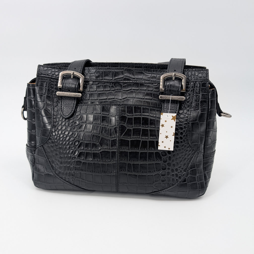 Patricia Nash Black Crocodile Purse
